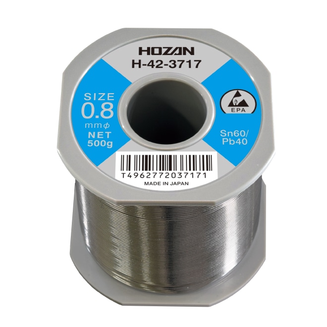 HS-312 ハンダ（Sn-3Ag） 0.6mmφ・400g【HOZAN】 ホーザン株式会社