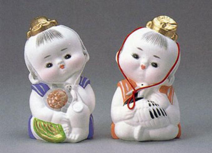 お福さん（中）«博多人形 縁起もの|博多人形のごとう