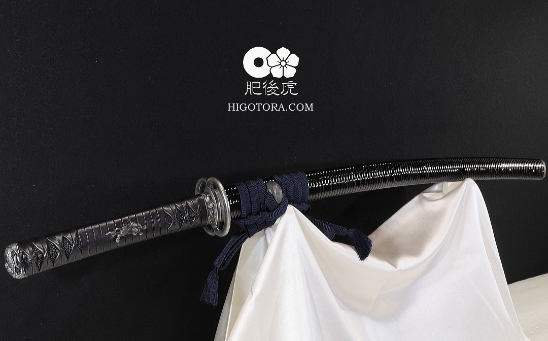 牛一貫巻柄 全藤巻鞘 拵｜製作事例｜肥後虎-HIGOTORA