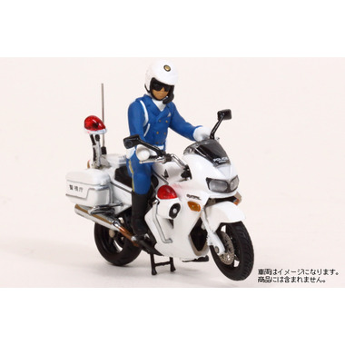 1/43 警察官フィギュア 交通取締自動二輪車 男性隊員 (2type set) 株式