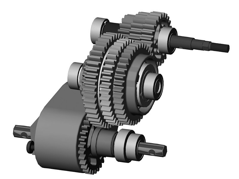 87218 3 SPEED TRANSMISSION FOR SAVAGE (ASSEMBLED)