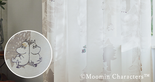 ムーミンのレース｜カーテン通販専門店インズ｜カーテン専門の