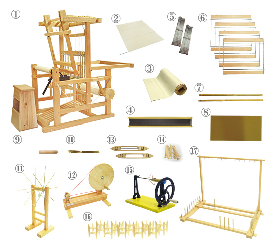 手織機【H-10型R/着尺巾（48cm）】一式価格表【-手織りの道具屋-稲垣機料】