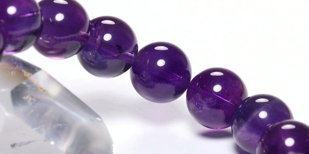 高品質++]アメジストブレスレット（約12mm玉） - 埼玉県吉川市の天然石