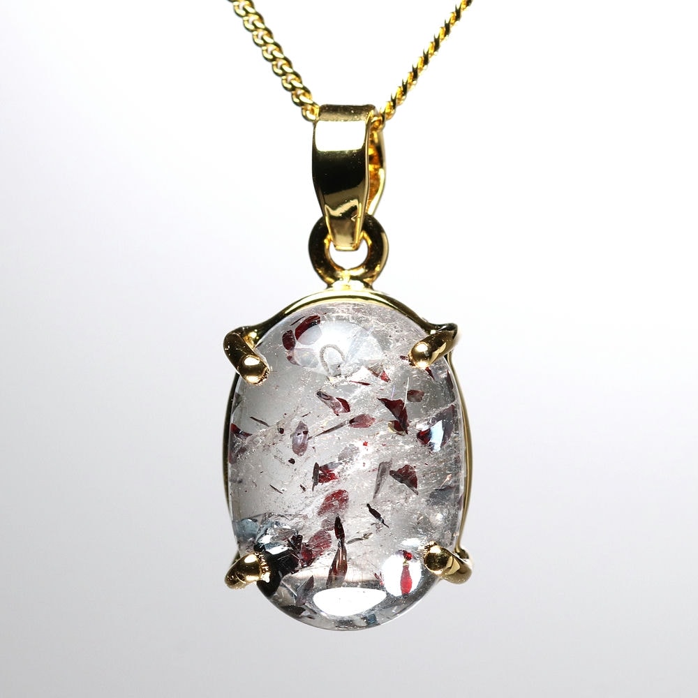 高品質]ラメスーパーセブンペンダントトップ/レピドクロサイトイン