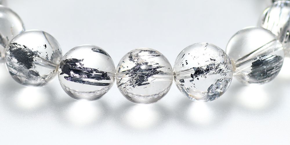 3A++]スティブナイトインクォーツブレスレット（約12mm玉） - 埼玉県