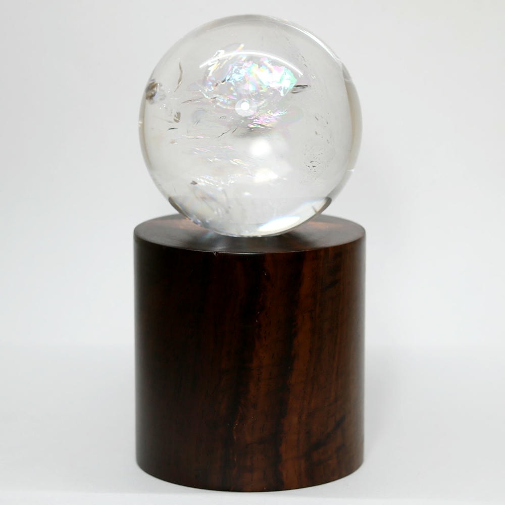 トップクォリティ]ブラジル産レインボー水晶玉/アイリスクォーツ