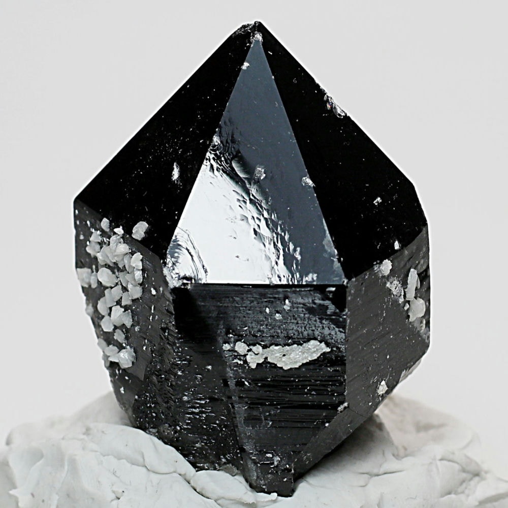 山東省産]フラワーカルサイトオンモリオン原石（天然黒水晶ナチュラル