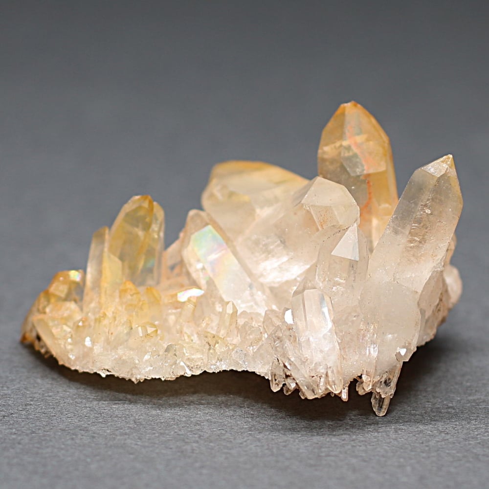 インド/マニカラン産ヒマラヤ水晶ゴールデンヒーラークラスター