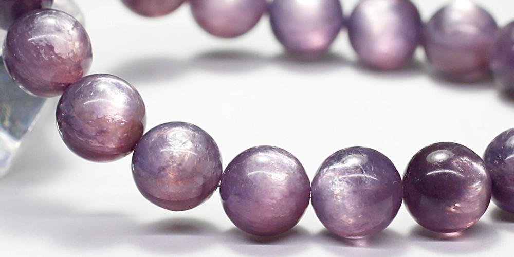 トップクォリティ]パープルマイカブレスレット（約10mm玉） - 埼玉県
