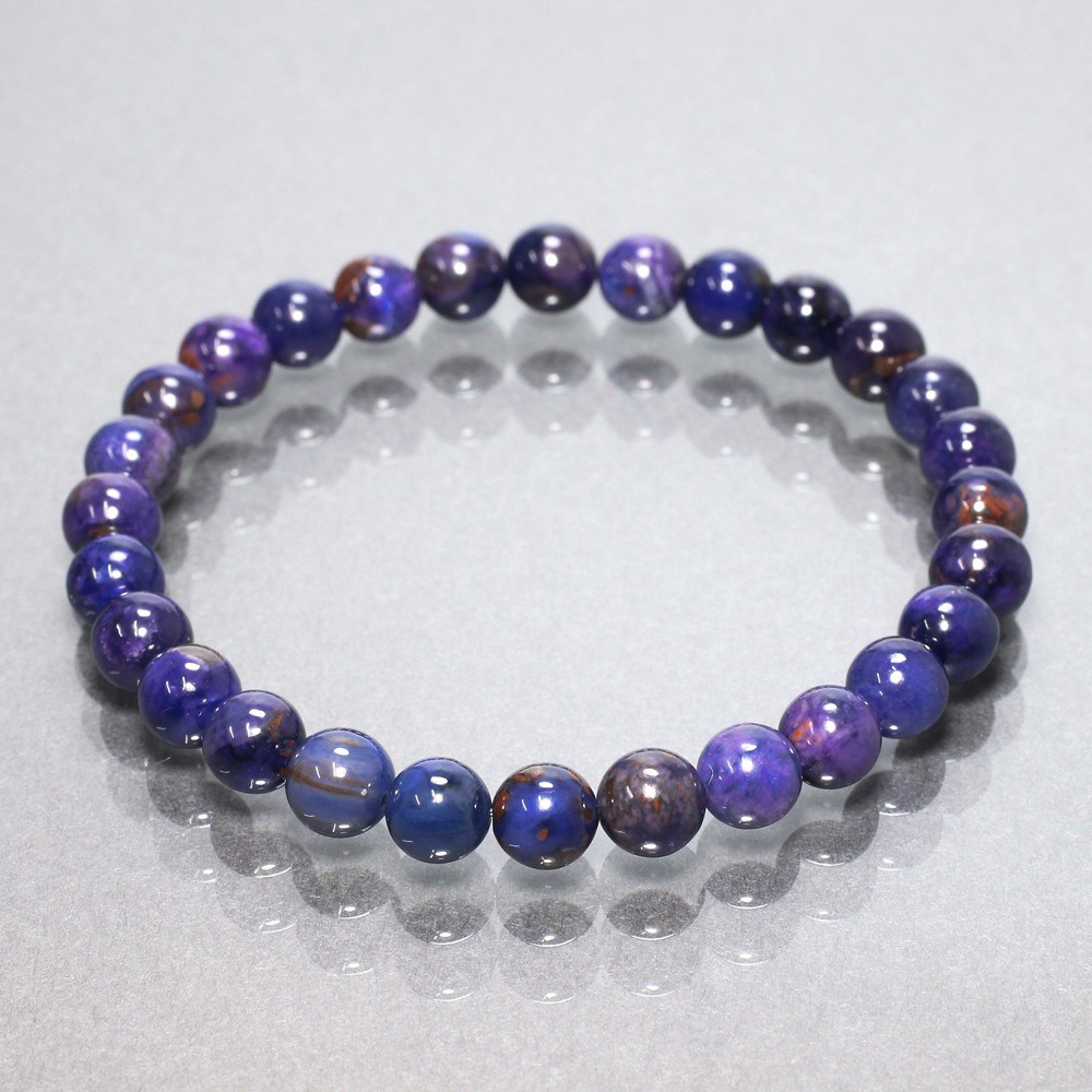 高品質]ブルースギライトブレスレット（約6mm玉） - 埼玉県吉川市の