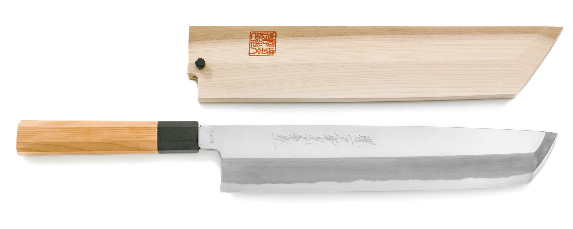 堺一文字光秀 青鋼 紋鍛錬 はも骨切り 鞘付き