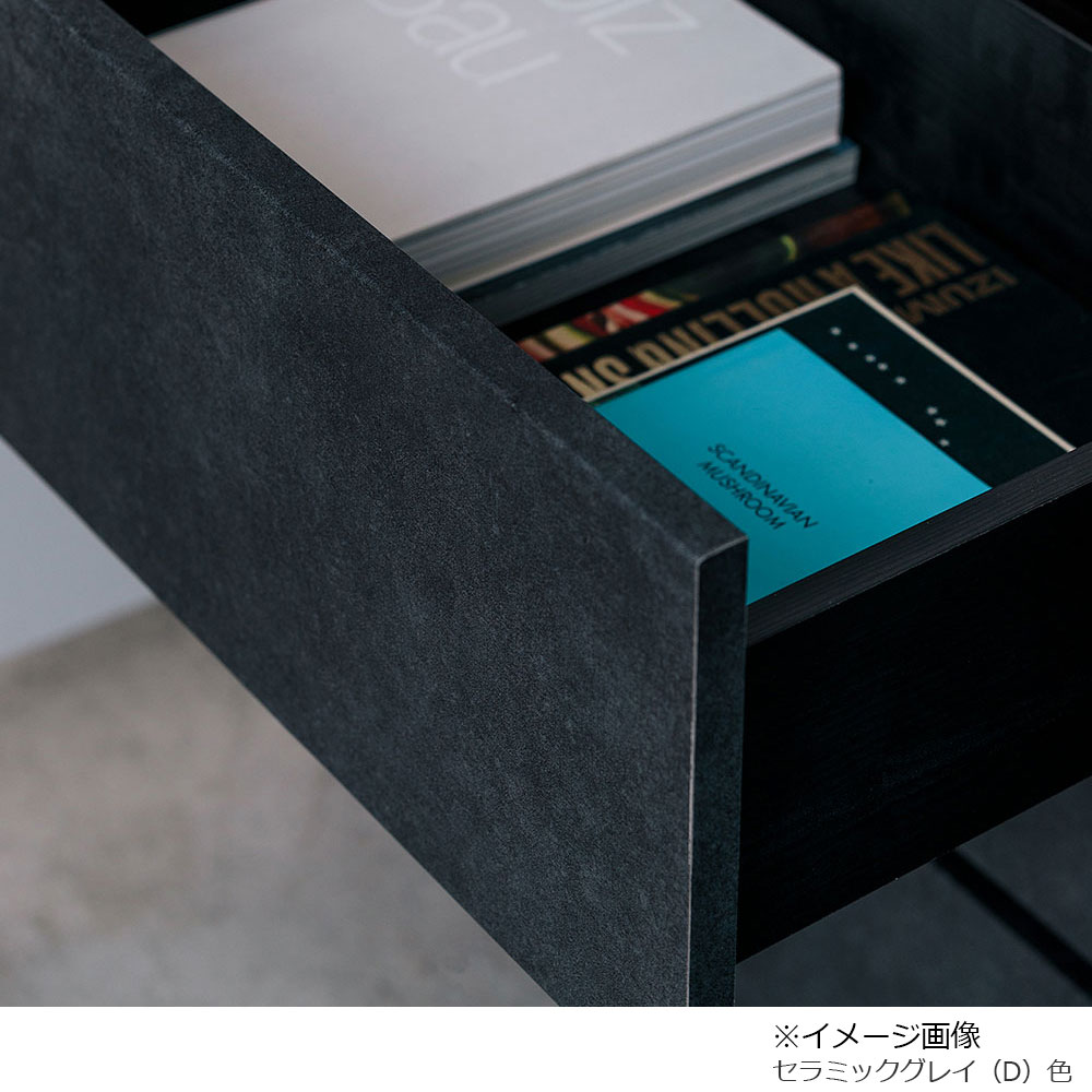 AYANO（綾野製作所）サイドボード「ゼノ ノワール ZL-120AD」幅120.2cm