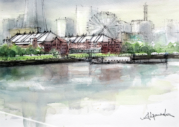 五十嵐吉彦の水彩画