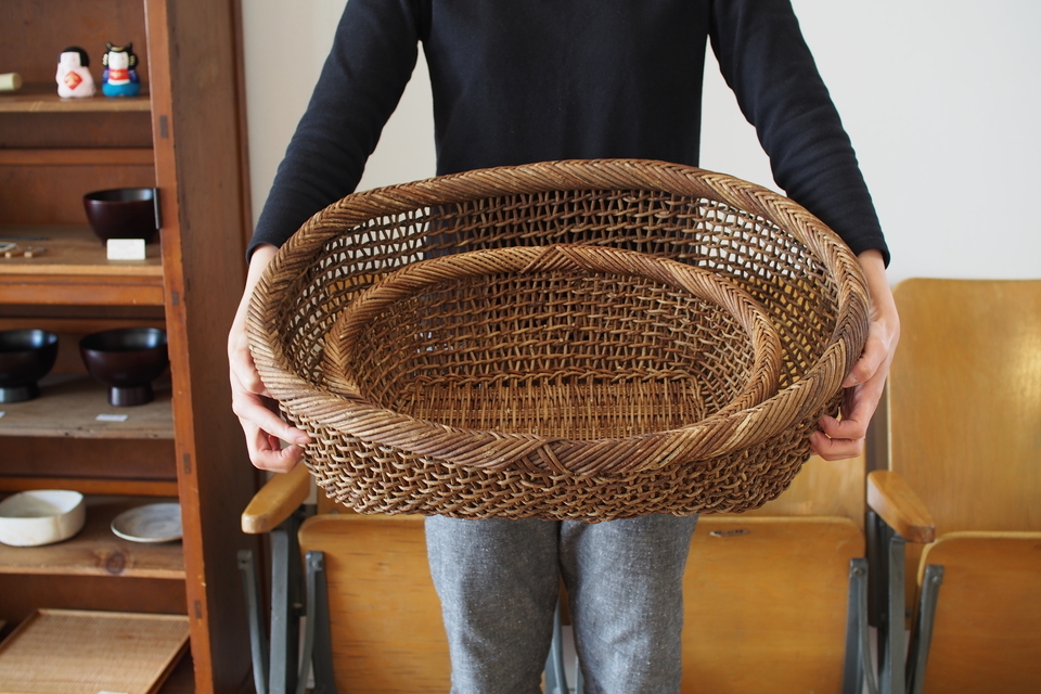 あけびの楕円かご - ウェブショップ - jokogumo - よこぐも