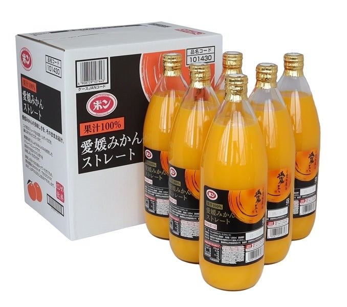 ポン愛媛みかんストレート（1L瓶×6本）: JA全農えひめ直販