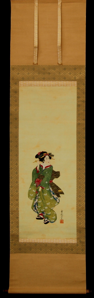 京都の掛軸専門店 古美術神宮堂 掛軸 彩色人物画