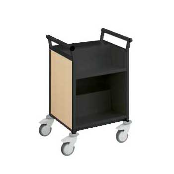 LW13CC-Z25 オカムラ ブックトラック パッセント 本体小型2段 ブラック