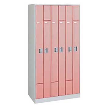 4553FC-ZA75 オカムラ 6人用 多目的FZ-Wロッカー シリンダー錠 ネオ