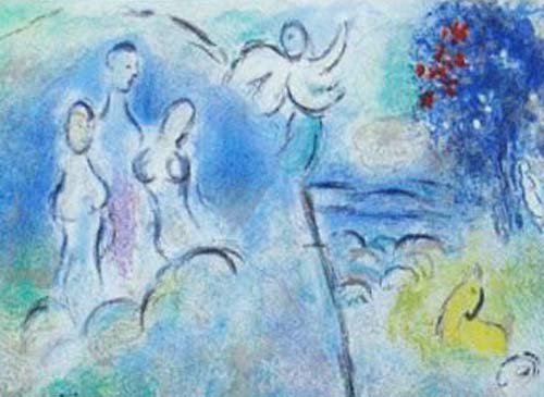 シャガール ダフニスとクロエより「ダフニスによるクロエの発見