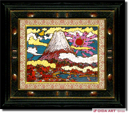 絹谷幸二 日月湖上富士山 | 絵画など美術品の販売と買取 | 東京・銀座