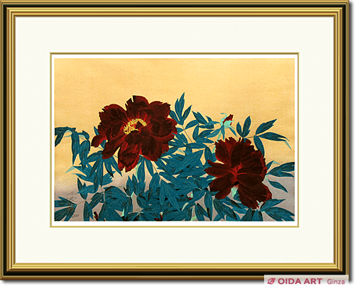 中島千波 黒牡丹 | 絵画など美術品の販売と買取 | 東京・銀座 おいだ美術