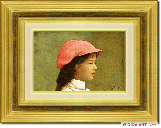 藤井勉 朱いキャスケット | 絵画など美術品の販売と買取 | 東京・銀座