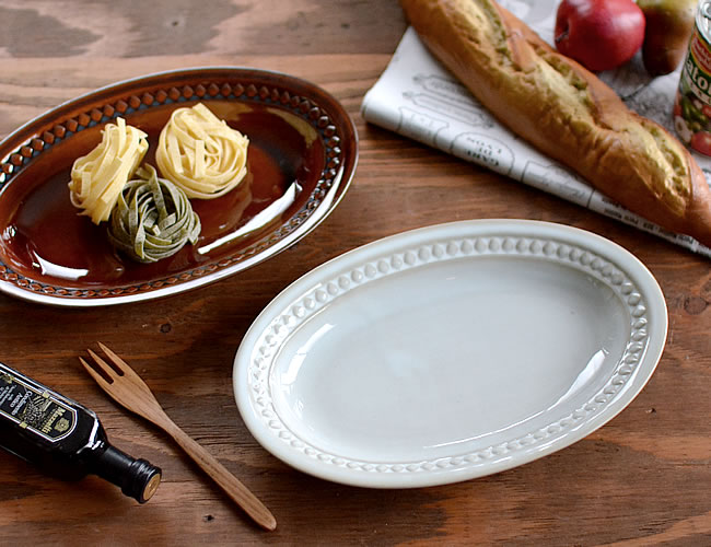 スカンジナビア オーバルプレート ナチュラル雑貨のオルネ ナチュラル