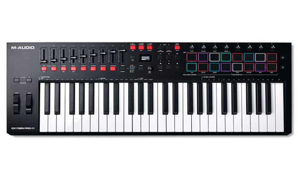 M-AUDIOのMIDIキーボードOxygen Pro 49をご紹介いたします。