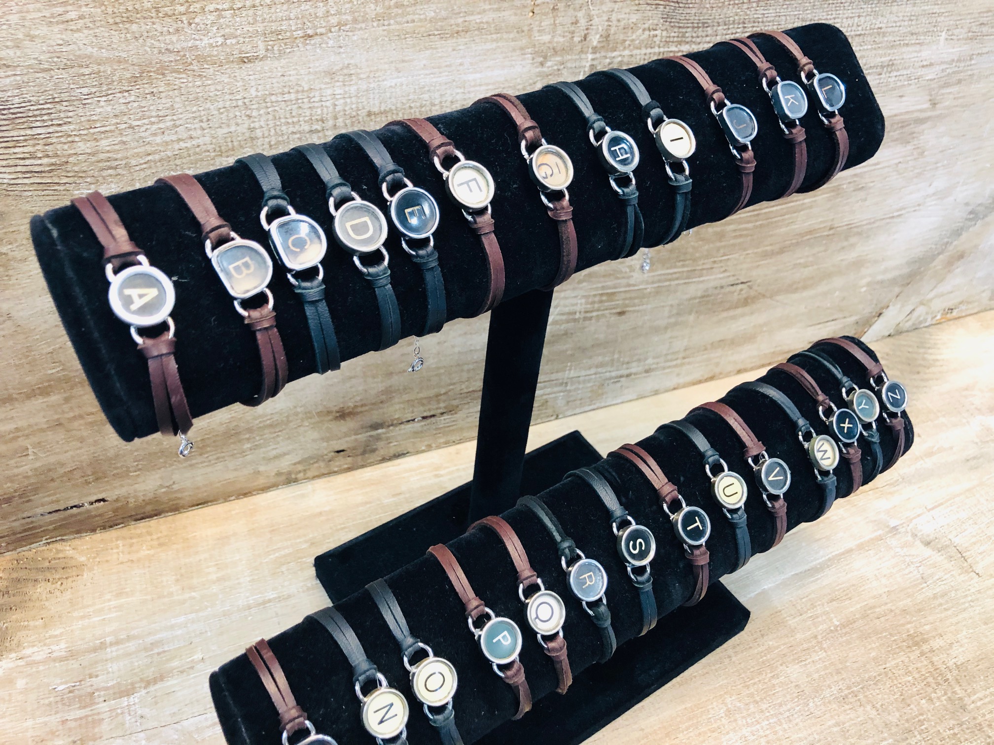 Authentic Typewriter Key Initial Bracelet | lorraine frances