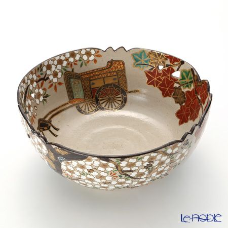 京焼・清水焼 大鉢 NK0160 大鉢彩雲錦御所車 | ブランド洋食器専門店ル