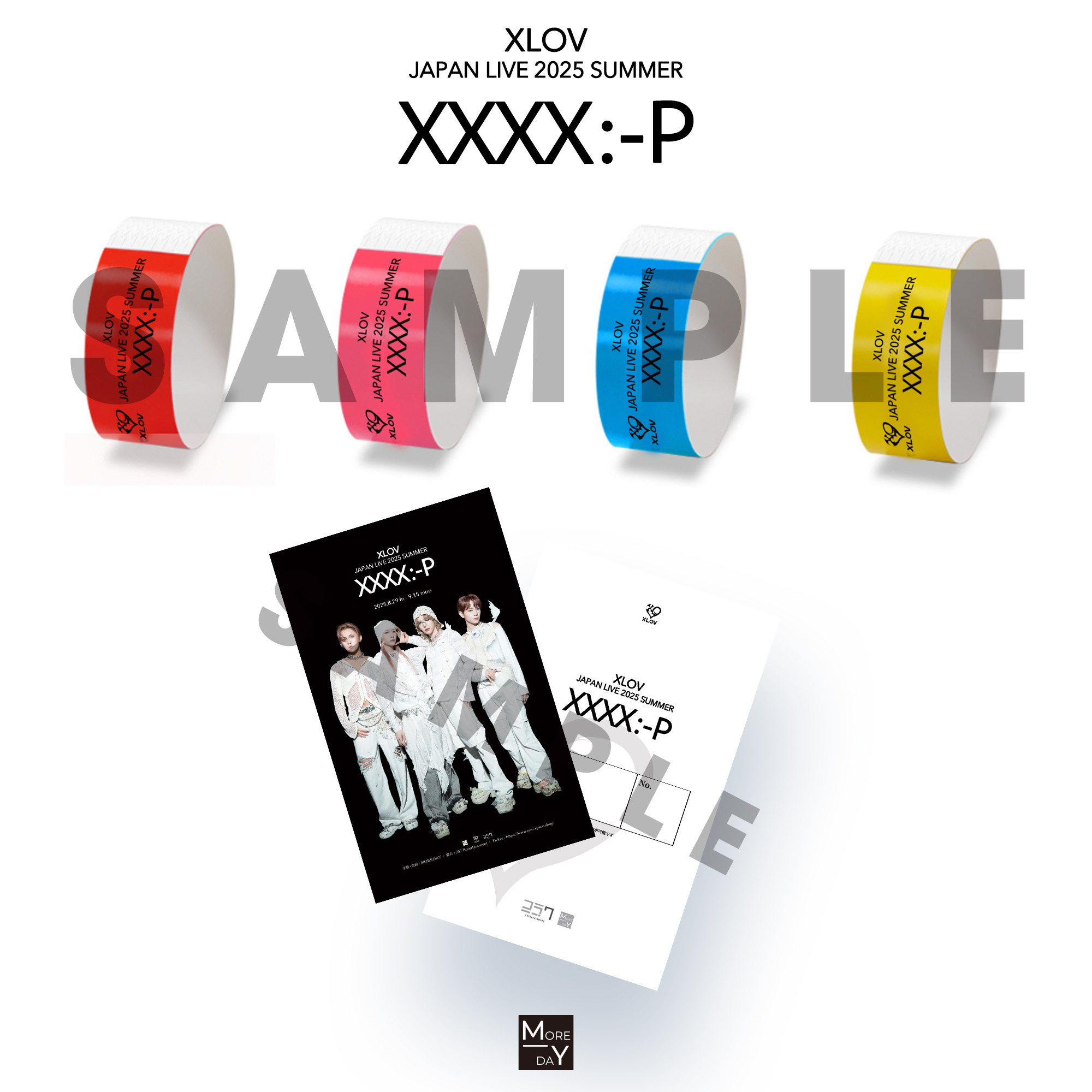 XLOV JAPAN LIVE 2025 SUMMER 'XXXX:-P' グッズ販売及び公演に関する