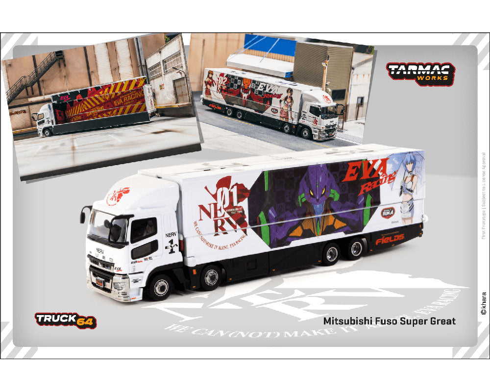 PREORDER* Tarmac Works 1:64 Mitsubishi Fuso Super Great EVA Racing