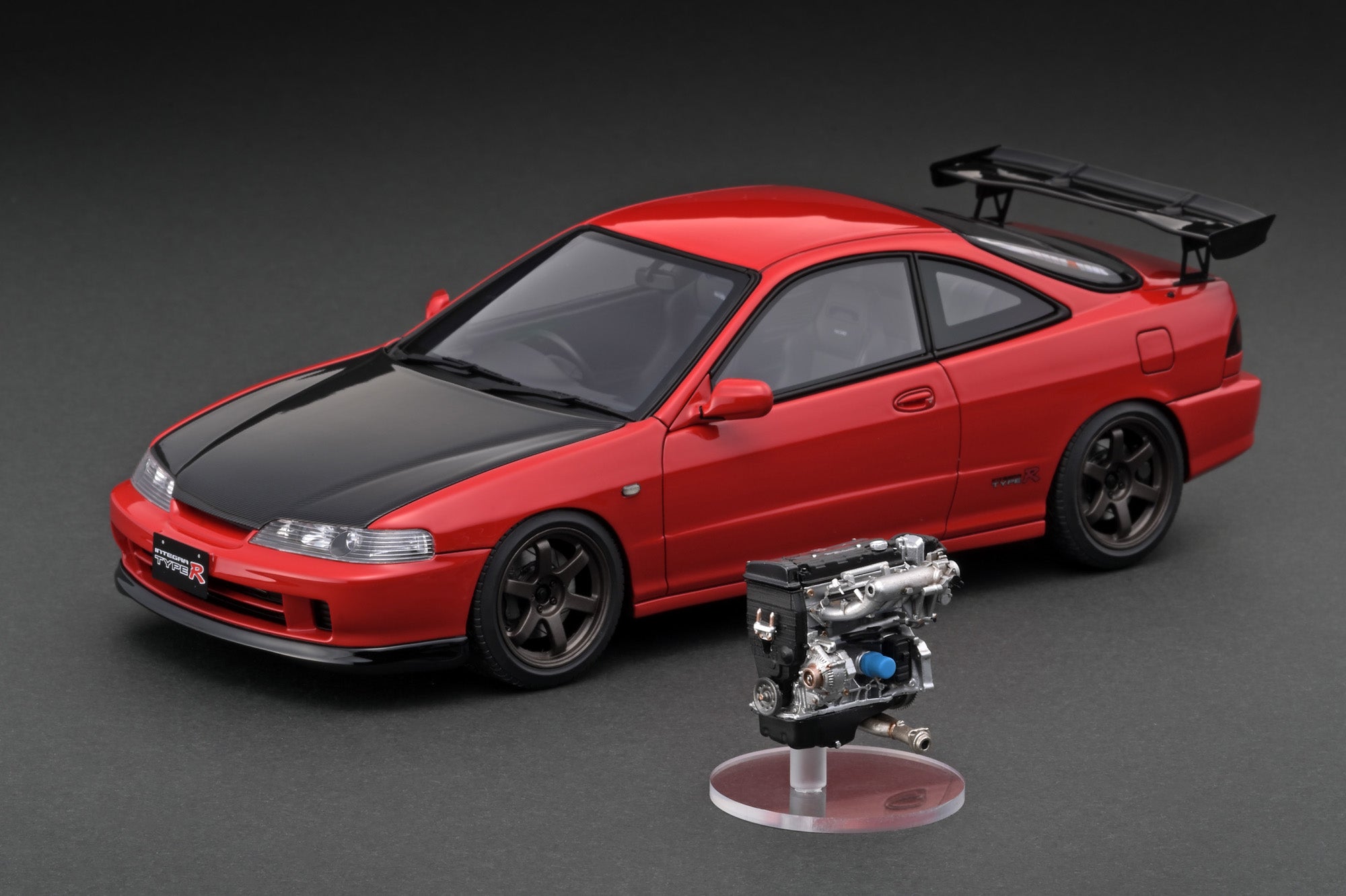 Ignition Model 1:18 Honda Integra Type-R (DC2) in Red with B18C