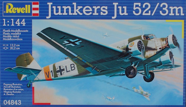 Junkers Ju 52/3m, Revell Nr. 04843 - Modellversium Kit-Ecke