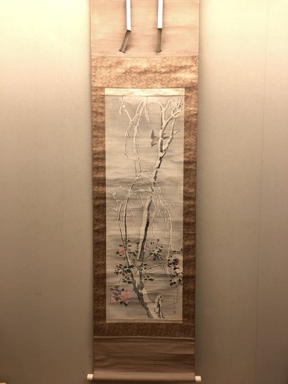 森寛斎 雪中柳長春鶯之図｜古美術・掛け軸の販売・買取・鑑定-松本松栄堂