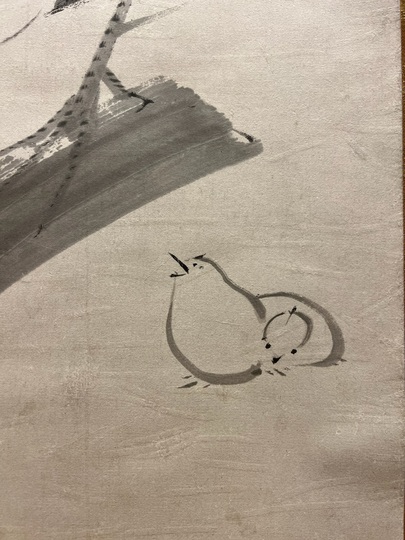 伊藤若冲 親子鶏図｜古美術・掛け軸の販売・買取・鑑定-松本松栄堂