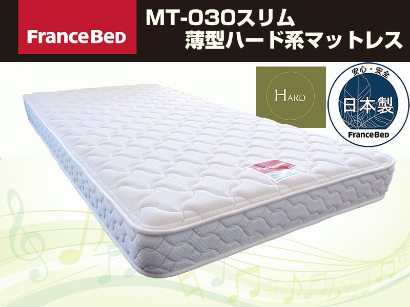 フランスベッド ハード系マットレス MT-030スリム ダブルサイズ