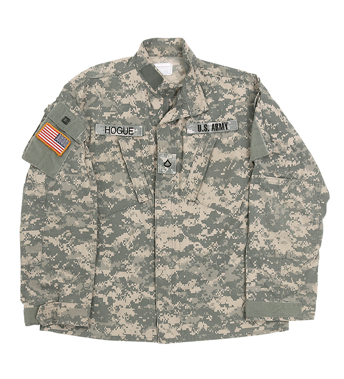 US ARMY(米陸軍) ACU(UCP)カモ野戦ジャケット/各種パッチ付/実物・極上