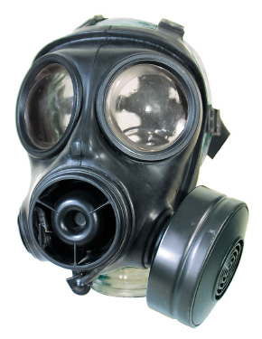 UK(英軍) S-10 ガスマスクセット(本体&吸気缶)/実物・良の上
