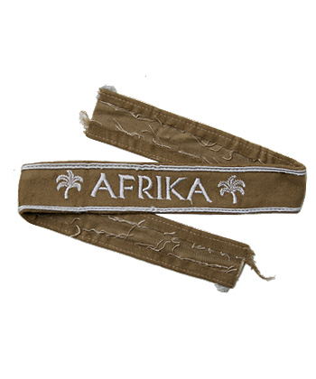 WWII ドイツ DAK(アフリカ軍団) M43“AFRIKA”カフタイトル/実物・未使用