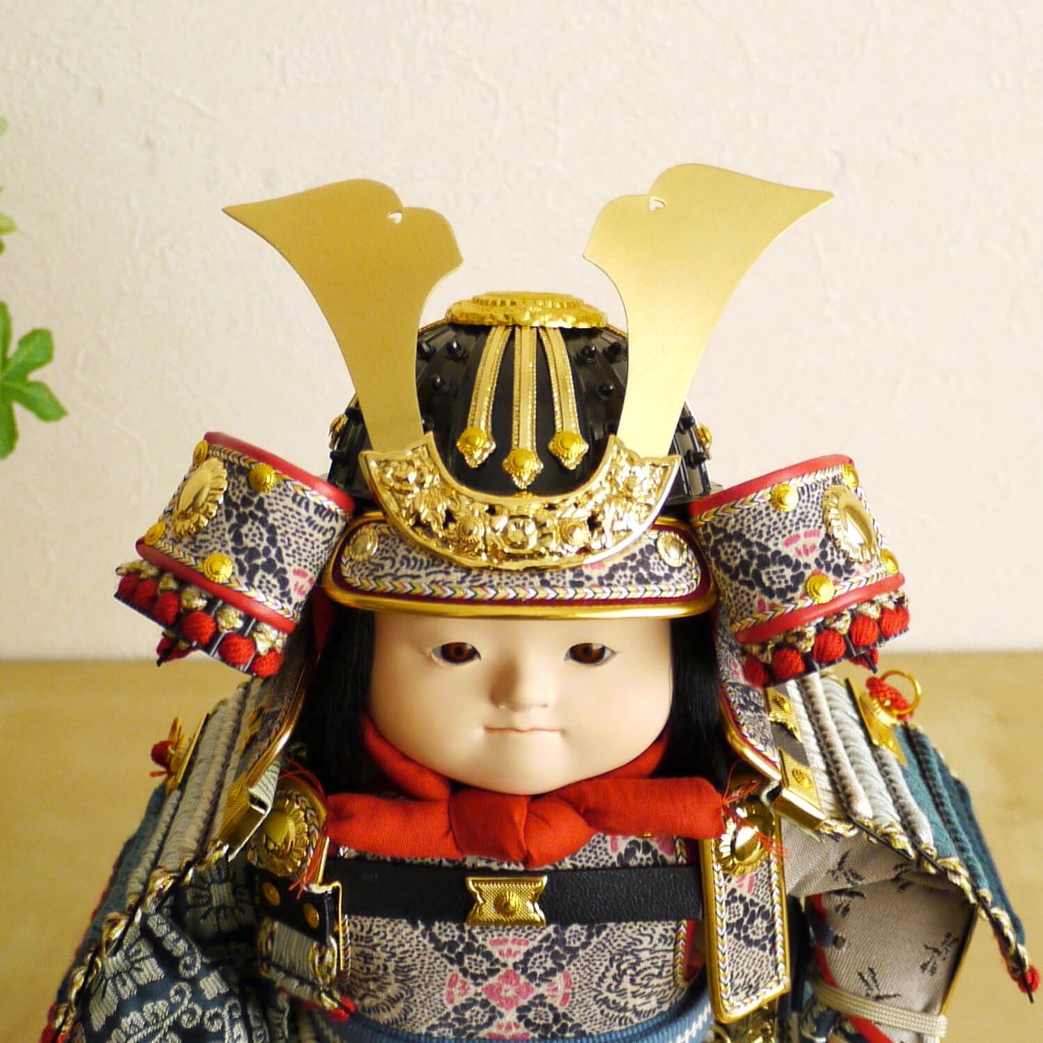 幸一光作 鎧着大将「満」 五月人形 子供大将 5月人形 皐月人形 兜鎧