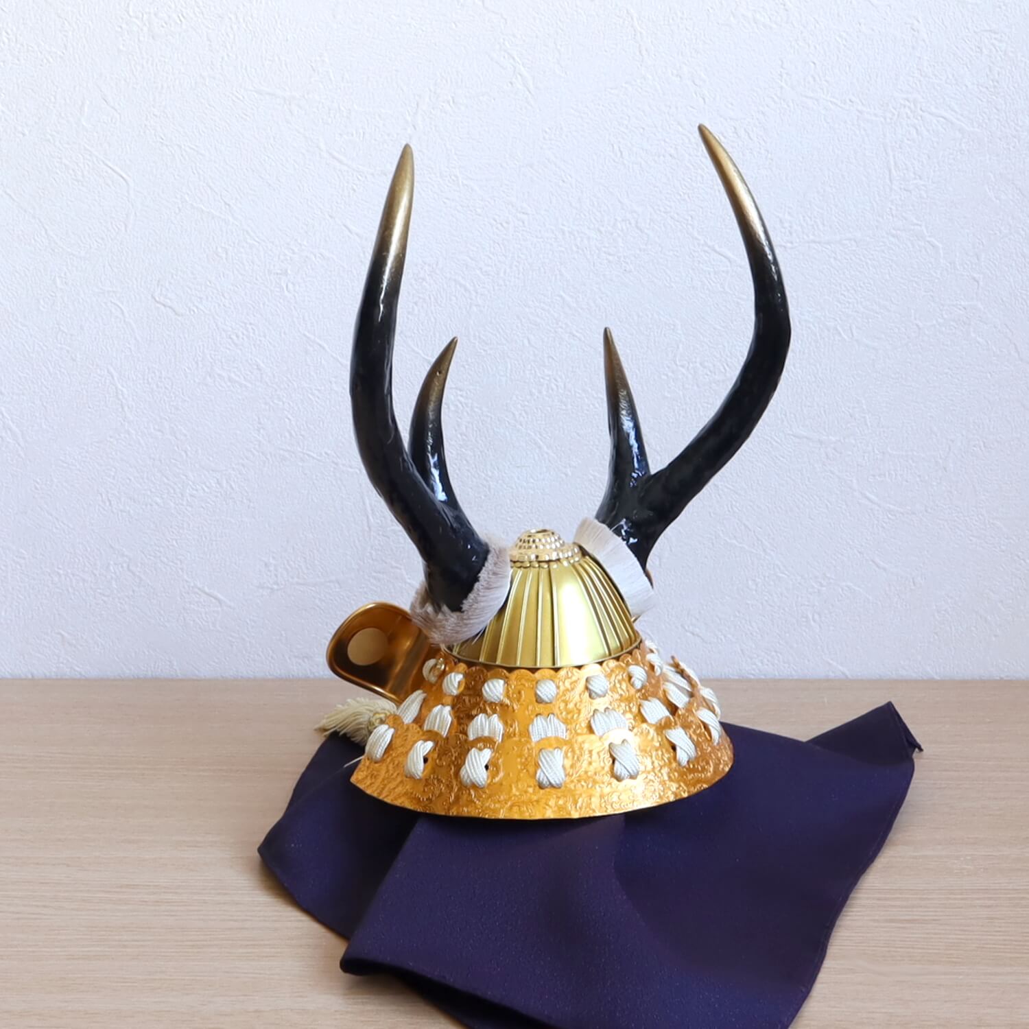 選べる2種類伝統工芸士 大越忠保作 ゴールド&シルバー 鹿の角 合鉢兜