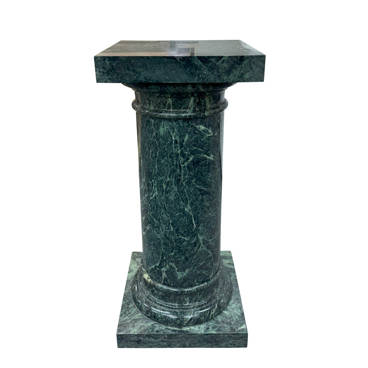 天然大理石 スクエア ポール 台座・飾り台 【商品番号：yos101-0325-1】