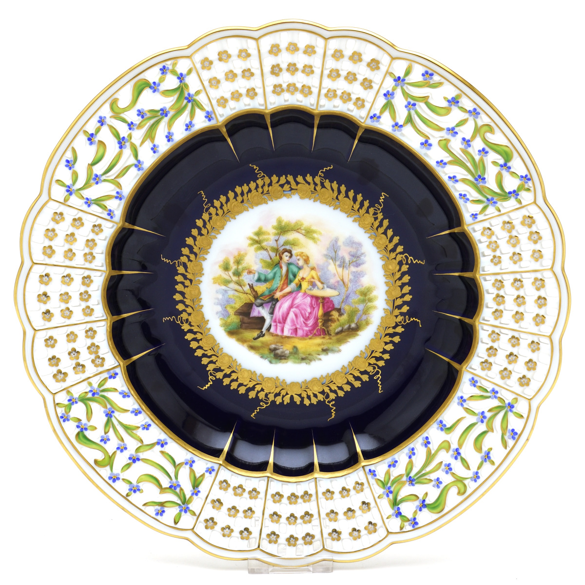 60%Off】ヘレンド(Herend) 飾り皿(直径:26cm) ワトースタイルり