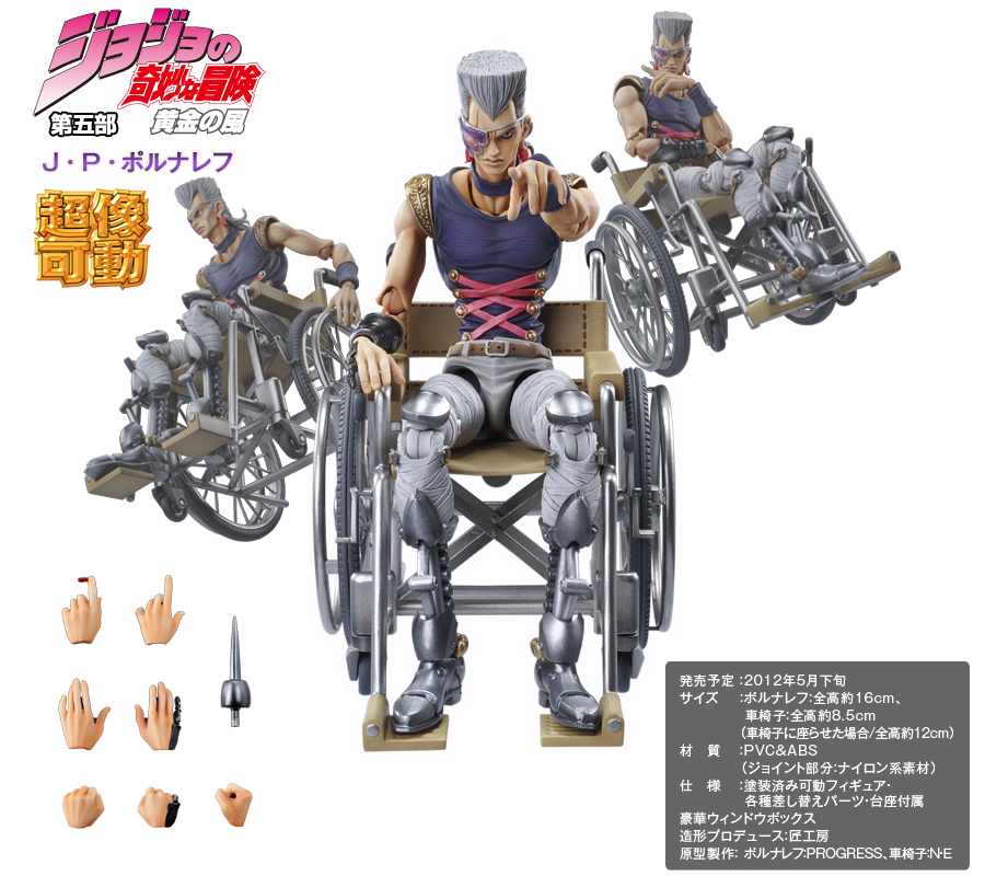 超像可動｜ジョジョの奇妙な冒険 第五部 黄金の風 -J・P・ポルナレフ-