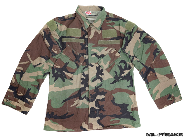一点物] 米軍実物 PROPPER RAID MOD BDUジャケット ウッドランド