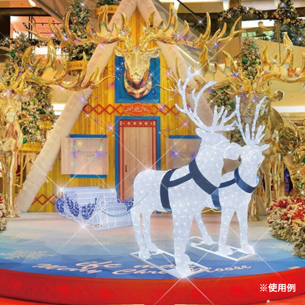 LEDクリスタルグロー トナカイソリ - 店舗用品のミセダス