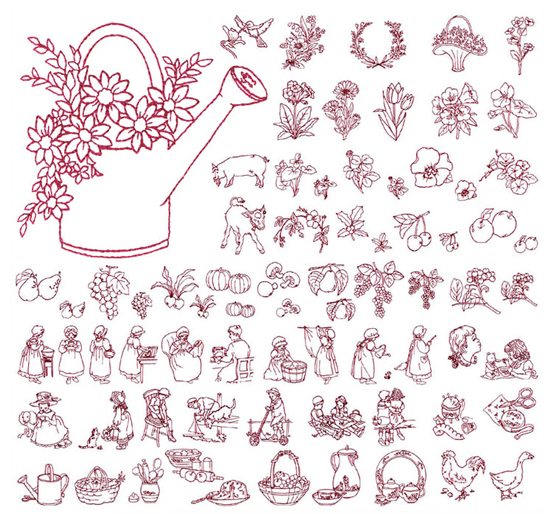 ブラザー 刺しゅうカード レッドワーク 商品詳細│ミシン一番 本店