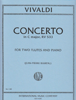 ムラマツフルート｜CONCERTO C-DUR, F.VI/2,RV533,P.76: 楽譜